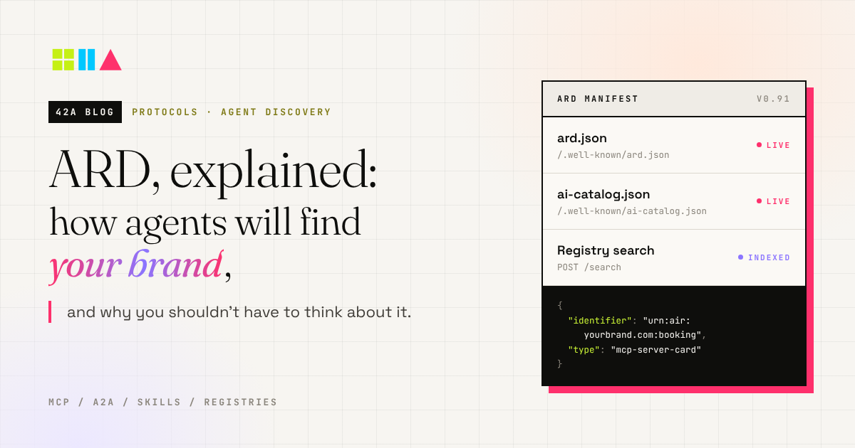 ARD, explained: how agents will find your brand, and why you shouldn't have to think about it